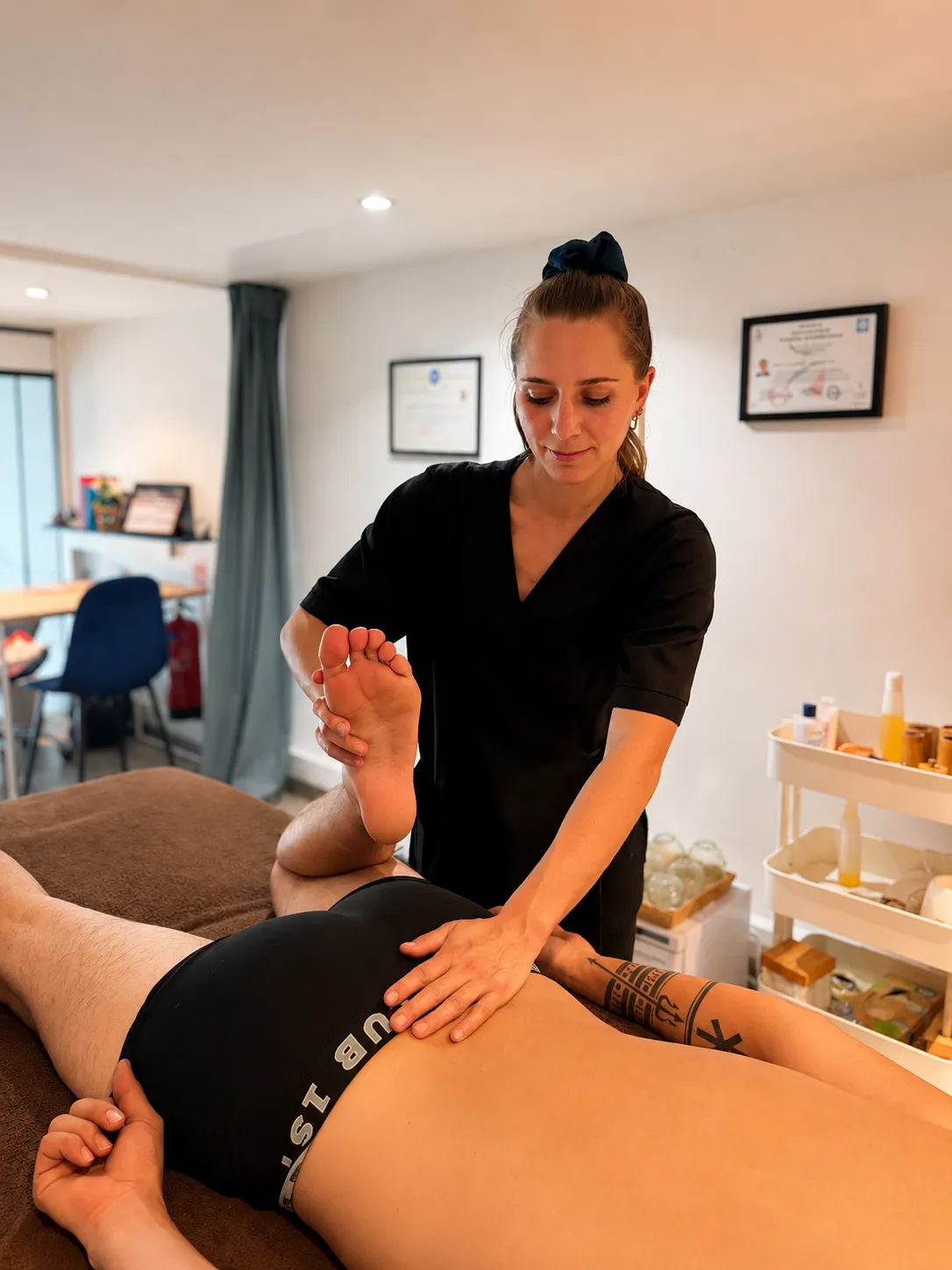 massage sportif dans le centre de lyon avec claire chalma